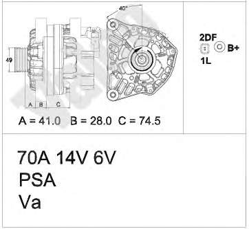 Генератор VALEO 437460 ціна, від 65.11 USD