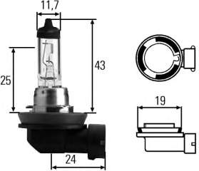 Лампочка галогенна HELLA 8GH008356121 ціна, від 6.64 USD