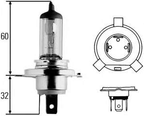 Лампочка галогенна 8GJ002525481 HELLA