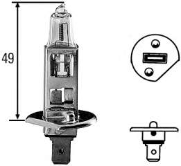 Лампочка галогенна HELLA 8GH002089251 ціна, від 2.36 USD