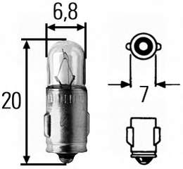 Лампочка 8GP002066121 HELLA