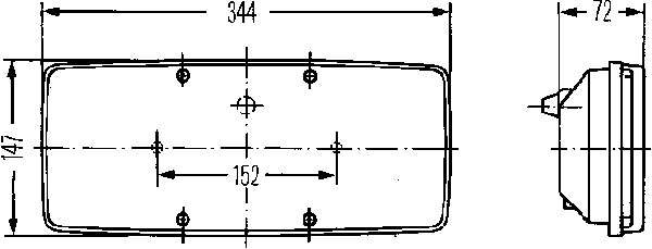 Ліхтар задній правий 2SD003167541 HELLA