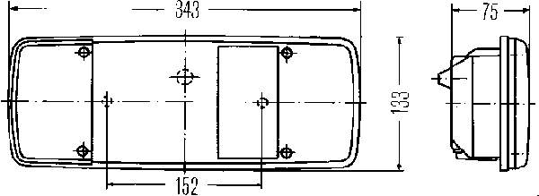 Скло ліхтаря заднього HELLA 9EL122689021 ціна, від 22.52 USD