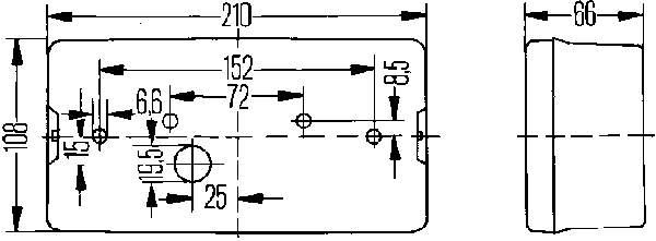 Лівий стоп 2SE006040011 HELLA