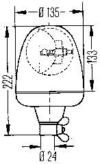 Проблисковий маяк 2RL006846001 HELLA