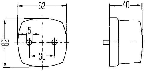Габарит-покажчик повороту 2SA003057021 HELLA