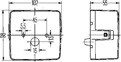 2SE004623001 HELLA Ліхтар задній правий