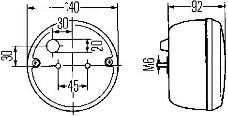 Фара протитуманна задня 2NE001423011 HELLA