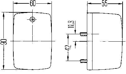 Габарит-покажчик повороту 2BA002652101 HELLA
