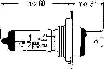 Лампочка галогенна 8GJ002525203 HELLA
