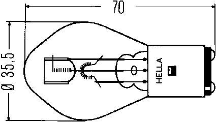 Лампочка 8GD002084131 HELLA