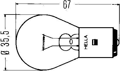 Лампочка 8GA002083251 HELLA