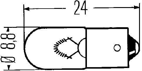 Лампочка 8GP002068121 HELLA