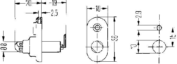 6ZF004365031 HELLA Кінцевий вимикач