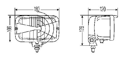 1AB007145001 HELLA Лампа-фара, ліва = правая
