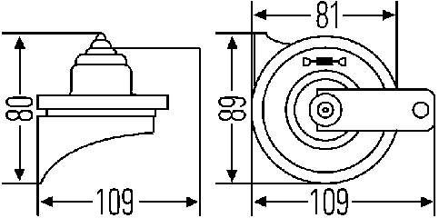 Сигнал звукової 3FH007424811 HELLA