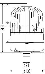 Проблисковий маяк 2RL007553001 HELLA