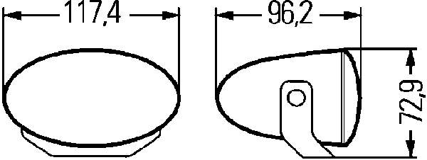 Фара (TUNING) (комплект з 2 шт.) 1FA008283851 HELLA