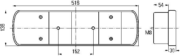 2VD008205021 HELLA Ліхтар задній правий