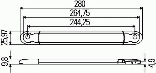 Стоп-сигнал HELLA 2DA343106017 ціна, від 68.93 USD