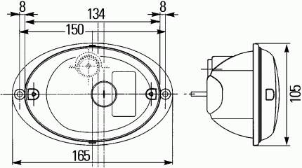 Задня права фара 2SD343130011 HELLA