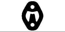 подушка кріплення глушника Y40140061 Подушка кріплення глушника MAZDA Y40140061