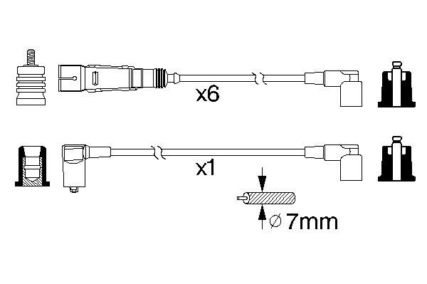 Дроти запалювання Bosch 0986356335 ціна, від 69.47 USD