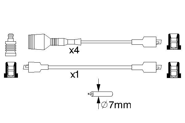 0986356823 Bosch Проводи високовольтні