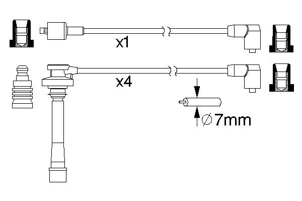 IC522 Japan Parts Проводи високовольтні