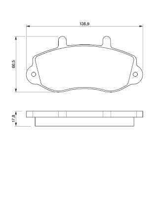 0986424480 Bosch Передні гальмівні колодки