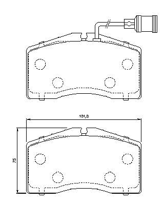 Гальмівні колодки Bosch 0986424664 ціна, від 40.62 USD