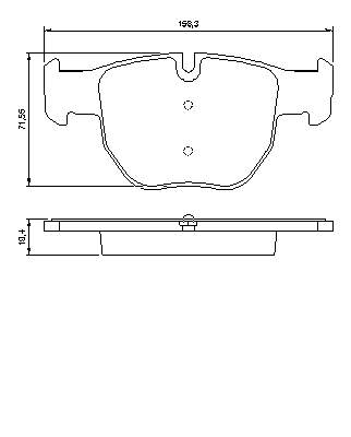 Гальмівні колодки Bosch 0986424687 ціна, від 49.60 USD