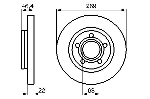 Гальмівні диски 0986478574 Bosch