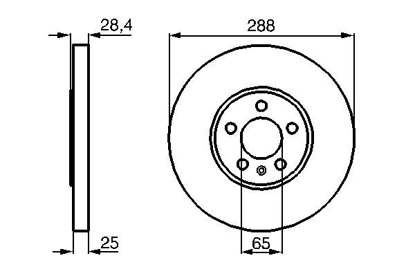 Гальмівні диски передні 0986478619 Bosch