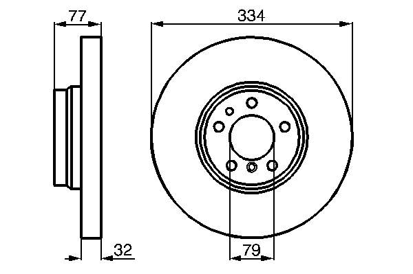 Купити 0986478623 Bosch Ротор гальмівний
