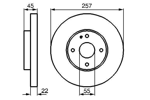 Диск переднього гальма Bosch 0986478638 ціна, від 24.19 USD
