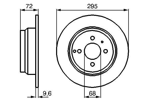 Задні дискові гальма Bosch 0986478640 ціна, від 27.65 USD