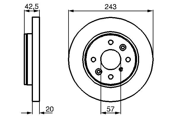Купити 0986478659 Bosch Ротор гальмівний