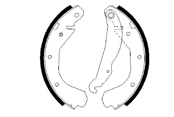 Купити 0986487199 Bosch Колодки гальмові задні, барабанні