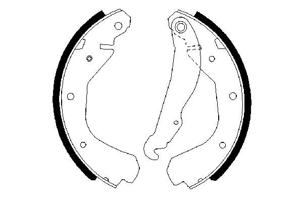 Купити 0986487213 Bosch Колодки гальмові задні, барабанні