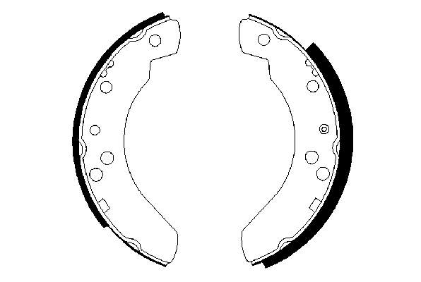 Колодки гальмові задні, барабанні Bosch 0986487242 ціна, від 17.73 USD