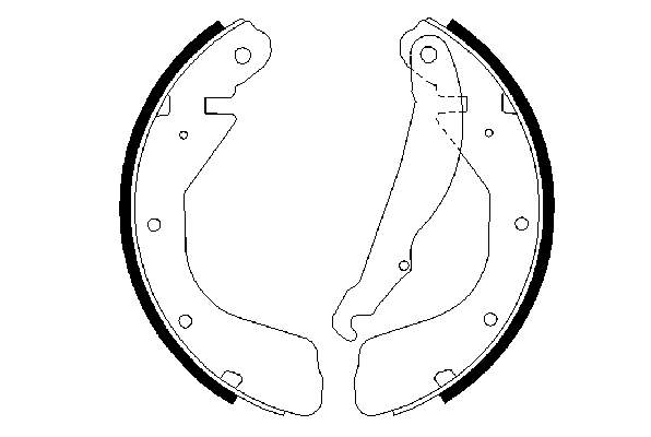 Купити 0986487264 Bosch Колодки гальмові задні, барабанні