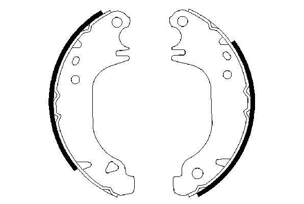 Купити 0986487274 Bosch Колодки гальмові задні, барабанні