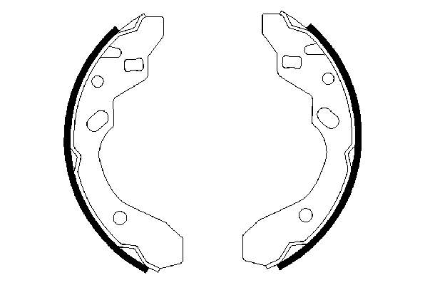 Колодки гальмові задні, барабанні 0986487417 Bosch