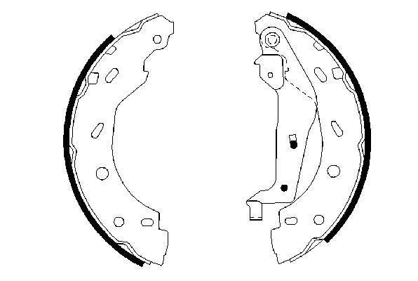 Колодки гальмові задні, барабанні 0986487600 Bosch