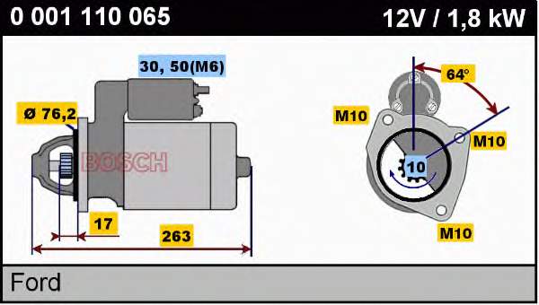 Купити Стартер Ford Sierra II GBG, GB4