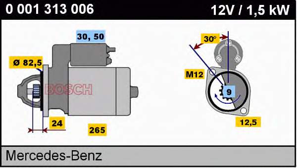 A0021510901 Mercedes Стартер двигуна