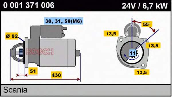 Стартер Bosch 0001371006 ціна, від 294.14 USD