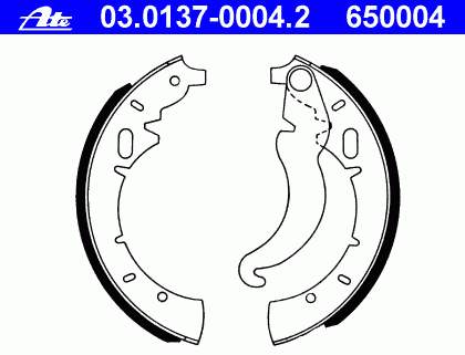 Колодки гальмові задні, барабанні BMW 34211159580 ціна, від 40.55 USD