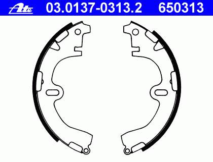 Колодки гальмові задні, барабанні ATE 03013703132 ціна, від 15.84 USD